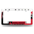NCAA Central Missouri Mules All Over Chrome Frame Fan Gear NCAA Central Missouri Mules