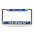 NBA Dallas Mavericks Chrome Glitter License Plate Frame Fan Gear NBA Dallas Mavericks