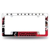 NCAA Cincinnati Bearcats All Over Chrome Frame Fan Gear NCAA Cincinnati Bearcats