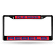 NCAA Mississippi Rebels - Ole Miss Laser Cut Black Chrome License Plate Frame Fan Gear NCAA Mississippi Rebels