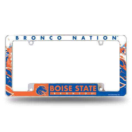 NCAA Boise State Broncos All Over Chrome Frame Fan Gear NCAA Boise State Broncos