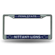 NCAA Penn State Nittany Lions - PSU Chrome Glitter License Plate Frame Fan Gear NCAA Penn State Nittany Lions