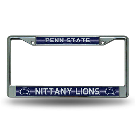 NCAA Penn State Nittany Lions - PSU Chrome Glitter License Plate Frame Fan Gear NCAA Penn State Nittany Lions
