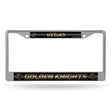 NHL Vegas Golden Knights Chrome Glitter License Plate Frame Fan Gear NHL Vegas Golden Knights