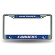 NHL Vancouver Canucks Chrome Glitter License Plate Frame Fan Gear NHL Vancouver Canucks
