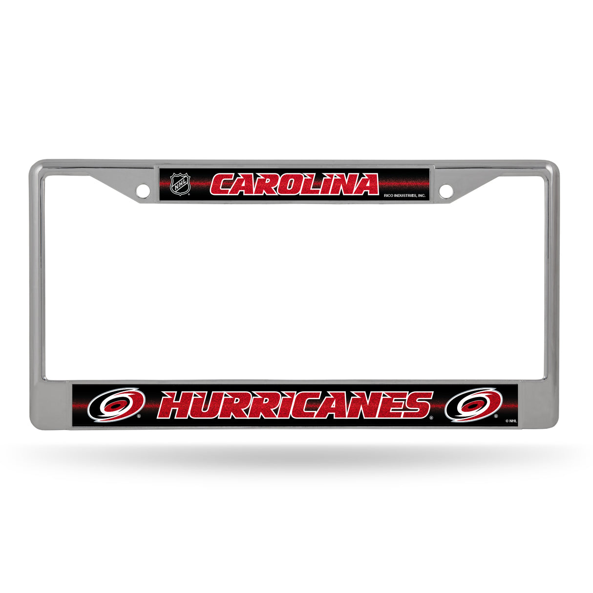 NHL Carolina Hurricanes Chrome Glitter License Plate Frame Fan Gear NHL Carolina Hurricanes