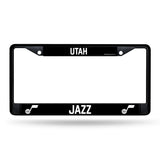NBA Utah Jazz Black Chrome License Plate Frame Fan Gear NBA Utah Jazz