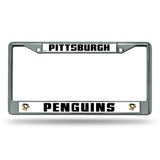 NHL Pittsburgh Penguins Chrome License Plate Frame Fan Gear NHL Pittsburgh Penguins