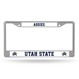 NCAA Utah State Aggies Chrome License Plate Frame Fan Gear NCAA Utah State Aggies