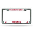 NCAA Washington State Cougars - WSU Chrome License Plate Frame Fan Gear NCAA Washington State Cougars