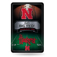 NCAA Nebraska Cornhuskers Large Metal Sign Fan Gear NCAA Nebraska Cornhuskers