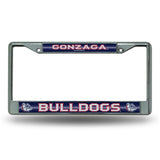 NCAA Gonzaga Bulldogs - Zags Chrome Glitter License Plate Frame Fan Gear NCAA Gonzaga Bulldogs
