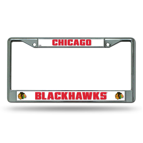NHL Chicago Blackhawks Chrome License Plate Frame Fan Gear NHL Chicago Blackhawks