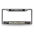 NCAA Purdue Boilermakers Chrome Glitter License Plate Frame Fan Gear NCAA Purdue Boilermakers