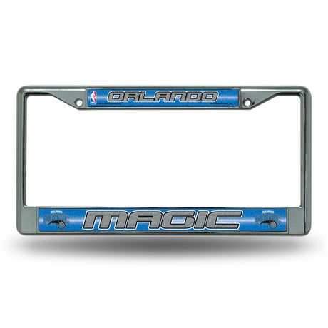 NBA Orlando Magic Chrome Glitter License Plate Frame Fan Gear NBA Orlando Magic
