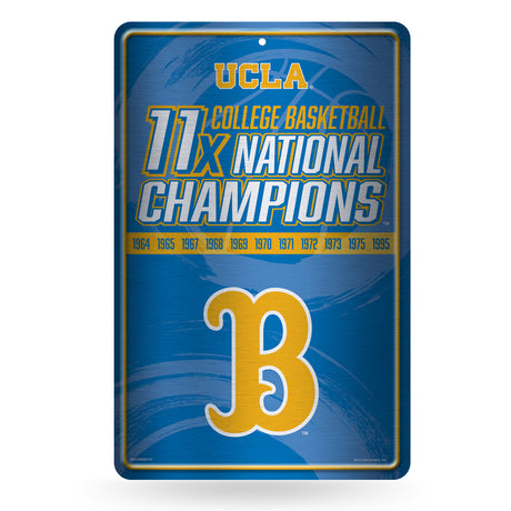 NCAA UCLA Bruins Large Metal Sign Fan Gear NCAA UCLA Bruins
