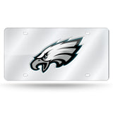 NFL Philadelphia Eagles Laser Cut Silver License Plate Tag Fan Gear NFL Philadelphia Eagles