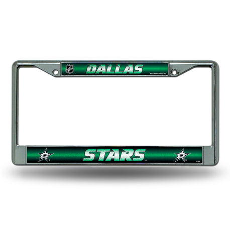 NHL Dallas Stars Chrome Glitter License Plate Frame Fan Gear NHL Dallas Stars