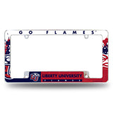 NCAA Liberty Flames All Over Chrome Frame Fan Gear NCAA Liberty Flames