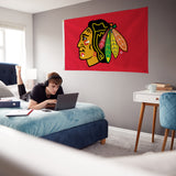 NHL Chicago Blackhawks 3x5 Banner Flag Fan Gear NHL Chicago Blackhawks