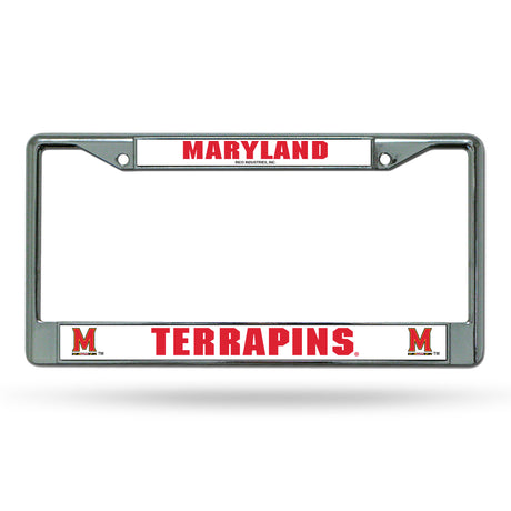 NCAA Maryland Terrapins Chrome License Plate Frame Fan Gear NCAA Maryland Terrapins