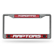 NBA Toronto Raptors Chrome Glitter License Plate Frame Fan Gear NBA Toronto Raptors