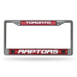 NBA Toronto Raptors Chrome Glitter License Plate Frame Fan Gear NBA Toronto Raptors