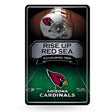 NFL Arizona Cardinals Large Metal Sign Fan Gear NFL Arizona Cardinals