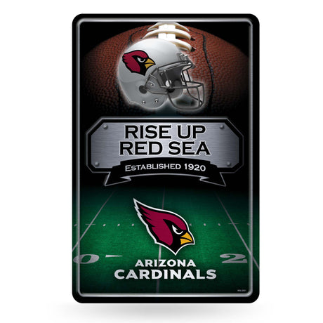 NFL Arizona Cardinals Large Metal Sign Fan Gear NFL Arizona Cardinals
