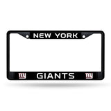 NFL New York Giants Black Chrome License Plate Frame Fan Gear NFL New York Giants