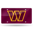 NFL Washington Commanders Laser Cut License Plate Tag Fan Gear NFL Washington Commanders