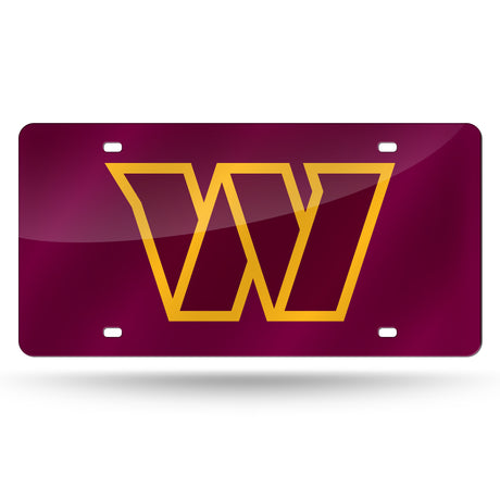 NFL Washington Commanders Laser Cut License Plate Tag Fan Gear NFL Washington Commanders