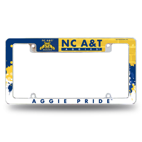 NCAA North Carolina A&T Aggies All Over Chrome Frame Fan Gear NCAA North Carolina A&T Aggies