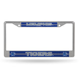 NCAA Memphis Tigers Chrome Glitter License Plate Frame Fan Gear NCAA Memphis Tigers