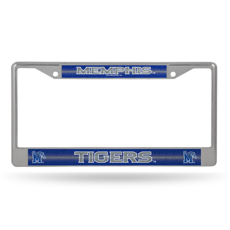 NCAA Memphis Tigers Chrome Glitter License Plate Frame Fan Gear NCAA Memphis Tigers