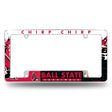 NCAA Ball State Cardinals All Over Chrome Frame Fan Gear NCAA Ball State Cardinals