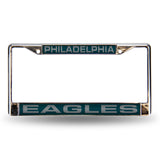 NFL Philadelphia Eagles Laser Cut Chrome License Plate Frame Fan Gear NFL Philadelphia Eagles