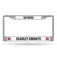 NCAA Rutgers Scarlet Knights Chrome License Plate Frame Fan Gear NCAA Rutgers Scarlet Knights