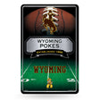NCAA Wyoming Cowboys Large Metal Sign Fan Gear NCAA Wyoming Cowboys