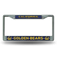 NCAA Cal Berkeley Golden Bears Chrome Glitter License Plate Frame Fan Gear NCAA Cal Berkeley Golden Bears