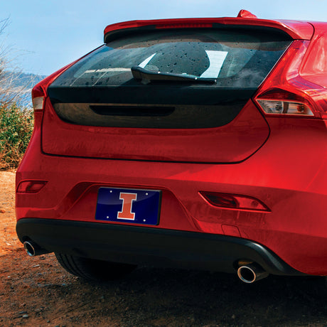 NCAA Illinois Fighting Illini Laser Cut Automobile Tag Fan Gear NCAA Illinois Fighting Illini