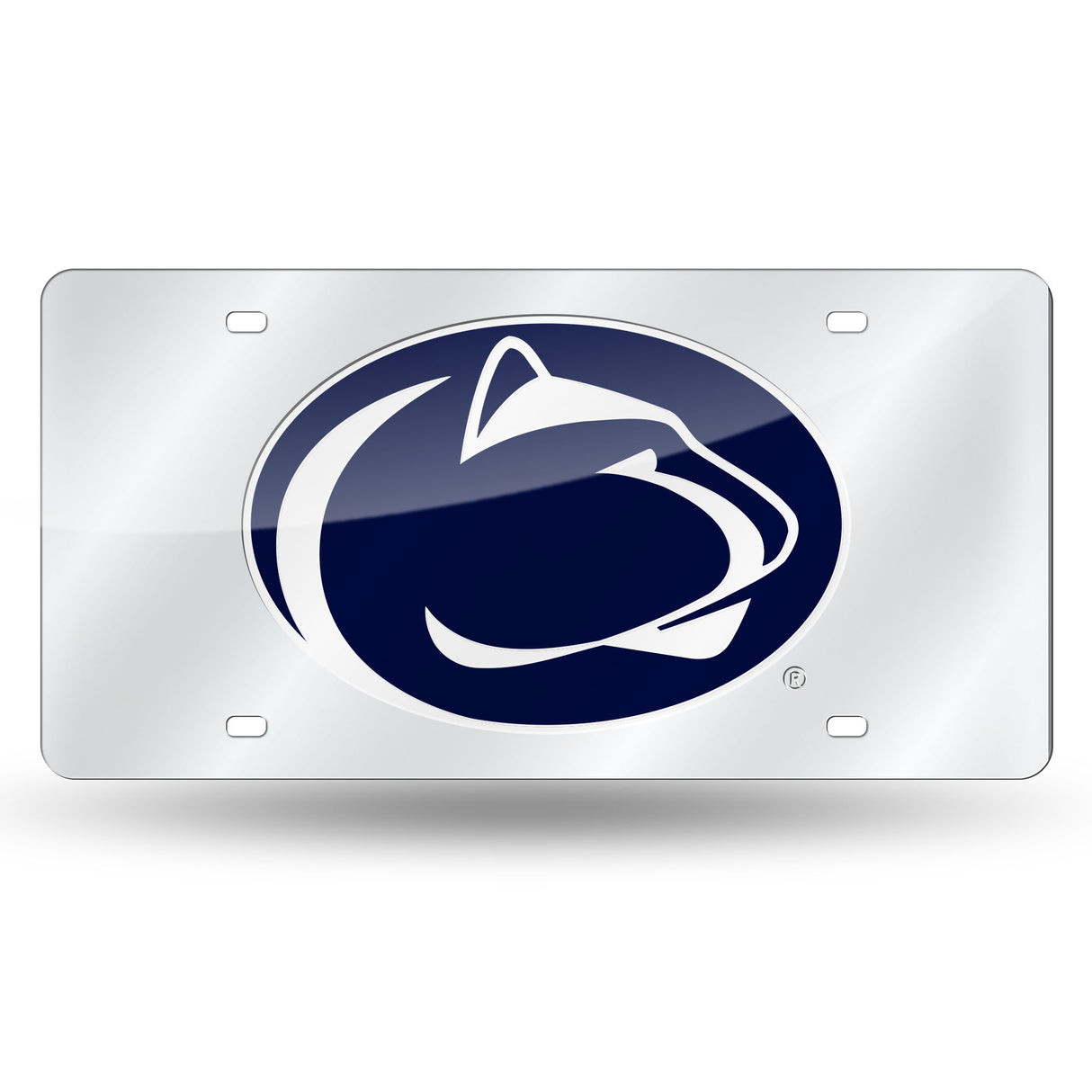 NCAA Penn State Nittany Lions - PSU Silver Laser Cut Automobile Tag Fan Gear NCAA Penn State Nittany Lions