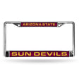 NCAA Arizona State Sun Devils - ASU Laser Cut Chrome License Plate Frame Fan Gear NCAA Arizona State Sun Devils