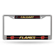 NHL Calgary Flames Chrome Glitter License Plate Frame Fan Gear NHL Calgary Flames