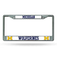 NCAA Michigan Wolverines Chrome License Plate Frame Fan Gear NCAA Michigan Wolverines