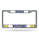 NCAA Michigan Wolverines Chrome License Plate Frame Fan Gear NCAA Michigan Wolverines