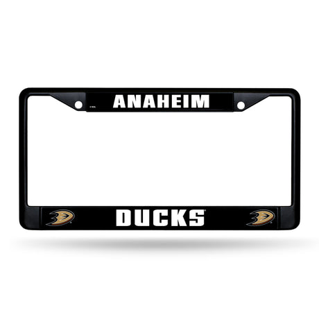 NHL Anaheim Ducks Black Chrome License Plate Frame Fan Gear NHL Anaheim Ducks