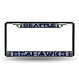 NFL Seattle Seahawks Laser Cut Chrome License Plate Frame Fan Gear NFL Seattle Seahawks