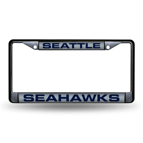 NFL Seattle Seahawks Laser Cut Chrome License Plate Frame Fan Gear NFL Seattle Seahawks