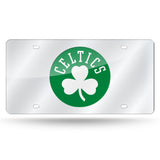 NBA Boston Celtics Laser Cut Silver License Plate Tag Fan Gear NBA Boston Celtics